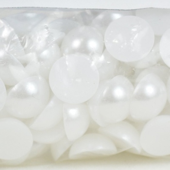 Meia Pérola Branca 12mm